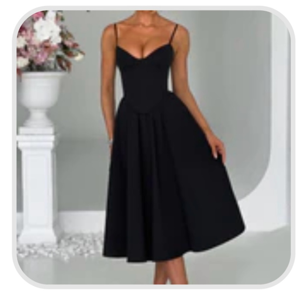 NWT/NWB babyboo corset midi dress
